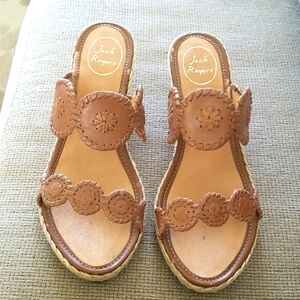Jack Roger's sandals. Size 10M. Taupe color. Gently worn
